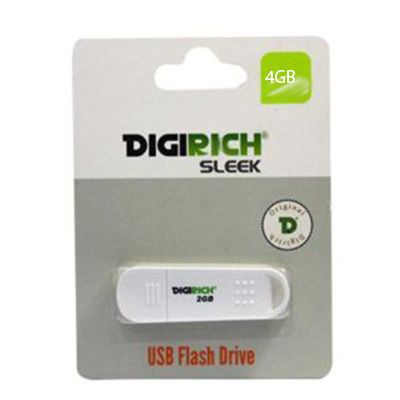 Digirich Sleek Flash Drive 4GB White Best Buy